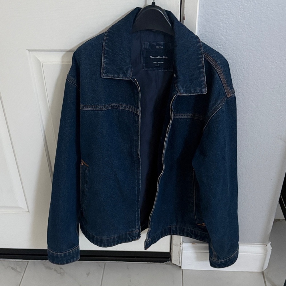 Abercrombie & Fitch Navy Blue Men's Denim Jacket